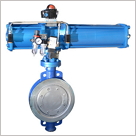 氣動(dòng)三偏心對夾蝶閥