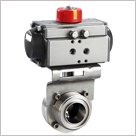 氣動(dòng)衛(wèi)生級螺紋蝶閥