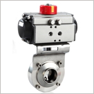 氣動(dòng)衛(wèi)生級焊接蝶閥