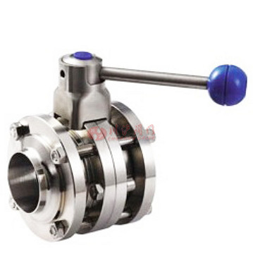 衛(wèi)生級(jí)三片式焊接蝶閥