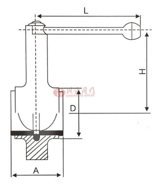 衛(wèi)生級對夾蝶閥結構圖