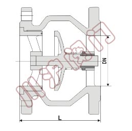 節(jié)能消聲止回閥結構圖