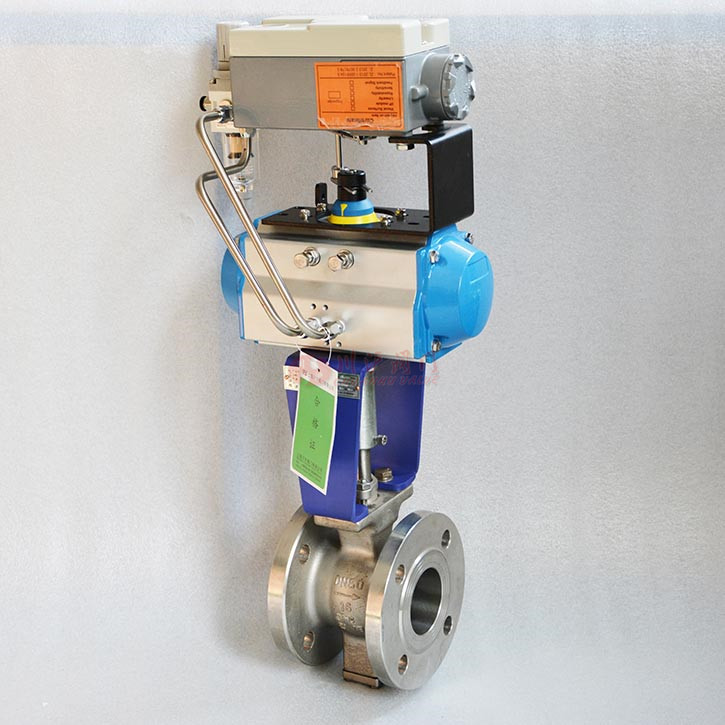 氣動(dòng)調(diào)節(jié)球閥實(shí)物圖