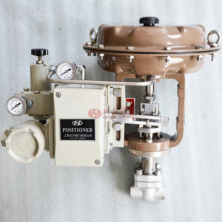 氣動內(nèi)螺紋調節(jié)閥實物圖